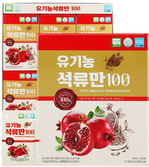 옻가네 유기농 석류만100 1+1, 1개, 70ml