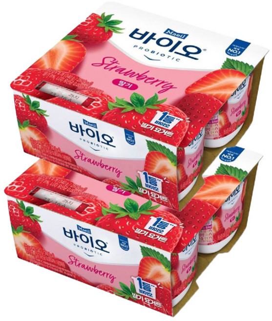 매일 바이오 딸기요거트 85gx8개 냉장무/배/프로바이오틱스/우리집 영양간식, 85g, 8개