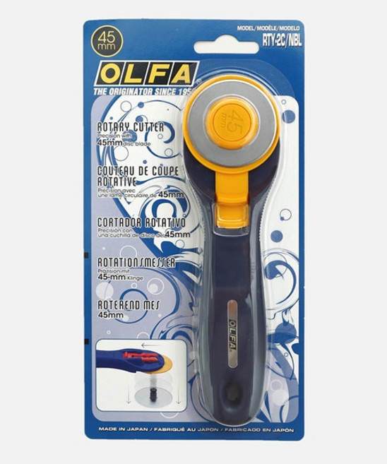 패션스타트 올파 신형 올파 원형재단칼 45mm, 1개, 네이비