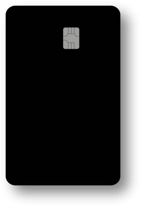 블랙 카드 커버 스티커 신용카드스티커, 2개, 1.블랙/미니형