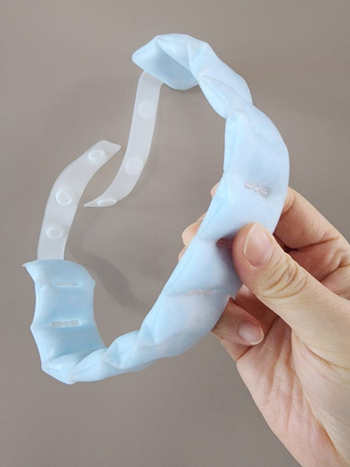 블루필 아이스쿨링 쿨스카프 넥쿨러 냉감 등산 넥밴드 얼음 목걸이 와이드 블루민트, 베이직 플러스 스마일