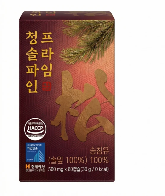 솔잎농축 100% HACCP인증 솔잎 농축액 솔잎추출물원액 송침유 적송유 솔입 캡슐 라이프플러스, 1박스, 60정 - 쿠팡