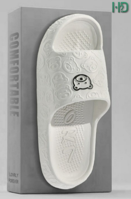 헬돈 초경량 말랑 물때없는 미끄럼방지 남녀공용 EVA 욕실슬리퍼, 1개, 그레이