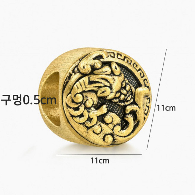 미르보석 diy 재물 행운 비휴 비즈장식 팔찌 목걸이 자동차키링 등에 활용 s1974