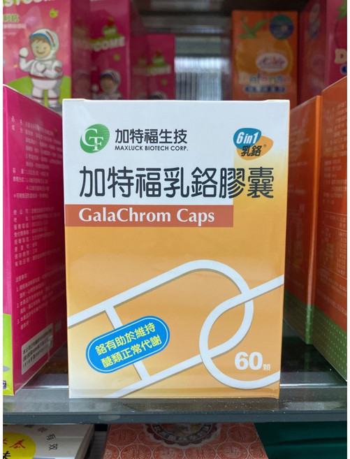 加特福 乳鉻膠囊 60顆, 1個