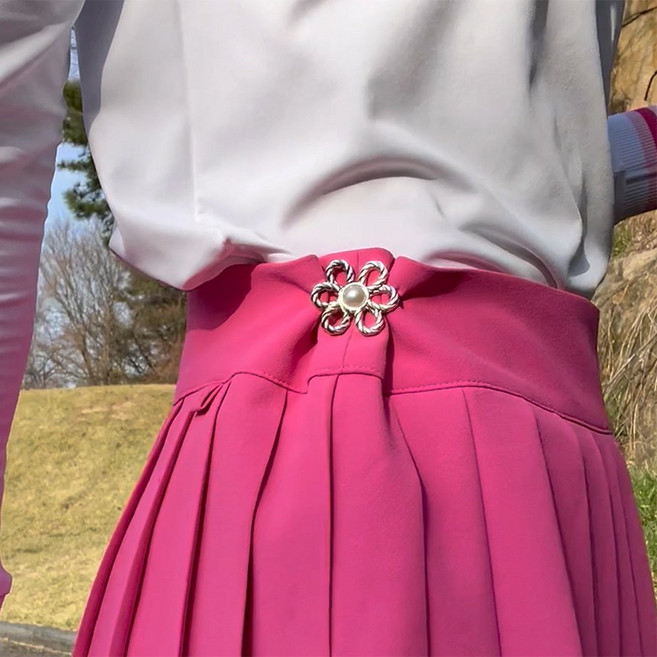 투솜 셀프허리조절 셀프수선 바지 허리조절 클립 허리사이즈 조절 고리단추 고리링 바지 셀프 치마사이즈줄이기 스몰 키작녀 XS, 1개, 실버