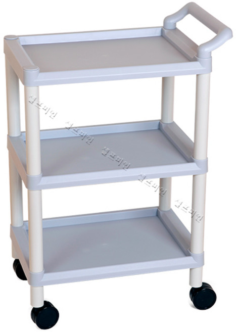 셀프미인 S1웨건(손잡이1개) 미용웨건 미용트레이 이동식웨건 트롤리, 그레이