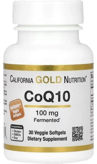 California Gold Nutrition CoQ10 캘리포니아 골드 뉴트리션 코큐텐 영양 보충제 100mg 30정, 1개 - 쿠팡