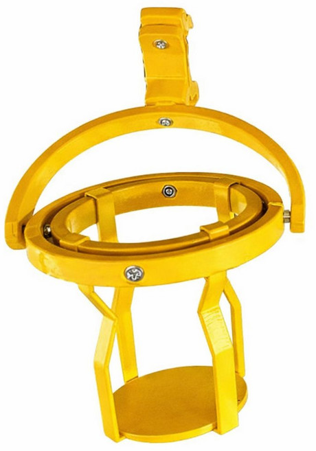 자이로스코픽 컵홀더 자동 회전 균형 차량용 유모차 자전거 오토바이 쏟아짐 방지, 노랑, 1개