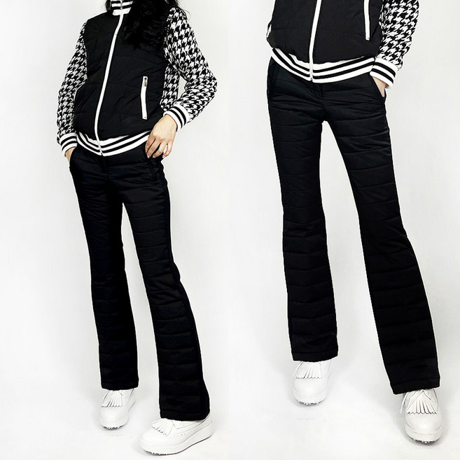 투솜 여성겨울골프바지 스판패딩 부츠컷 골프 여자팬츠 롱 기능성 보온 기모 방풍 다운 빅사이즈 여자겨울골프바지 여자겨울골프웨어 겨울골프의류 여자패딩골프바지