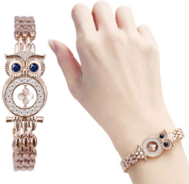 [혜성 주얼리] 레토 사파이어 댄싱클로버 부엉이 팔찌