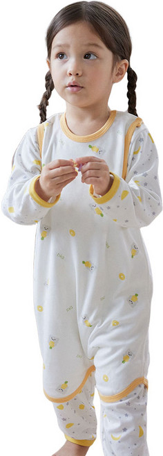 배꼽손 항균 밤부양면 아기 수면조끼