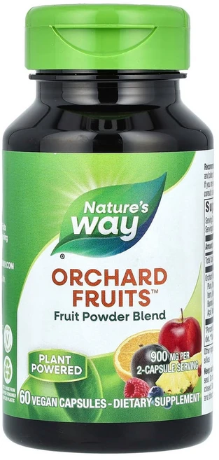네이처스웨이 Orchard Fruits 과일 분말 혼합물 900mg 베지 캡슐 60정(캡슐 1정당 450mg), 1개 - 쿠팡