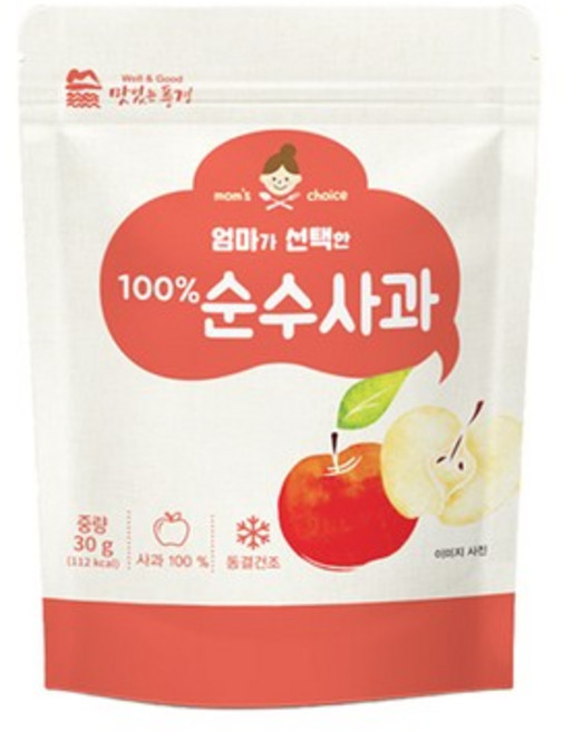 맛있는풍경 엄마가 선택한 순수사과, 1개, 30g