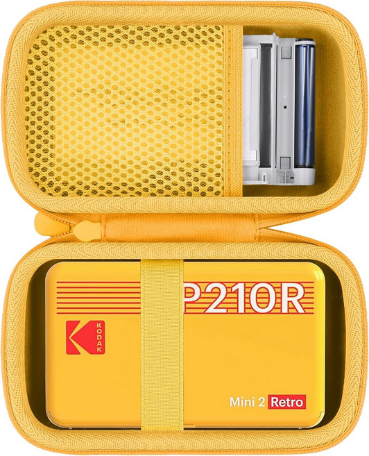 KODAK Mini Shot 3 레트로미니 3 ERA 4PASS 휴대용 포토 프린터와 호환되는 하드 스토리지 케이스블랙 케이스, Black Case