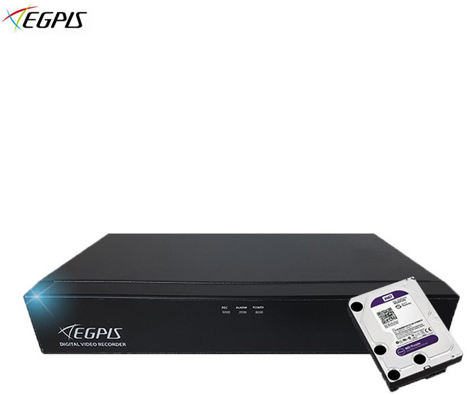 이지피스 고화질 400만 화소 8채널녹화기+2TB HDD