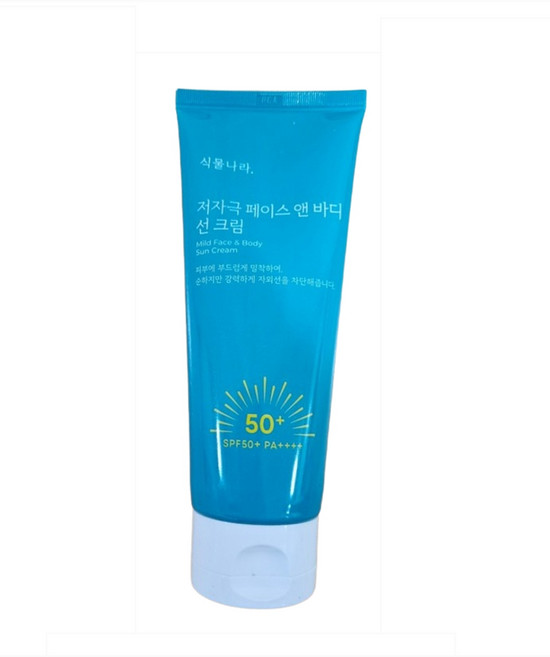 식물나라 저자극 페이스앤바디 선크림 150ml SPF50 대용량 공식몰정품, 1개, 151ml