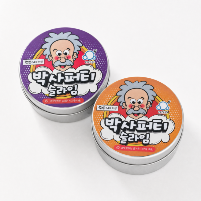 9위 - 박사퍼티 슬라임 2종세트, 1세트, 60g, 1.퍼플+오렌지