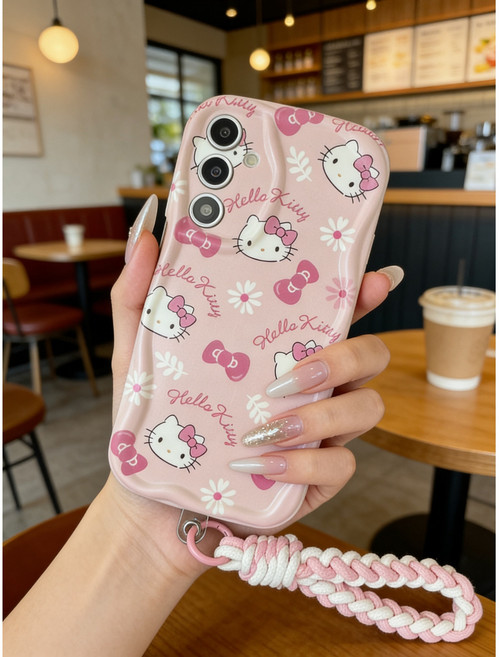 유샘무역 CY332 갤럭시 S25 S24 S23 S22 고양이 리본 패턴 젤리 케이스