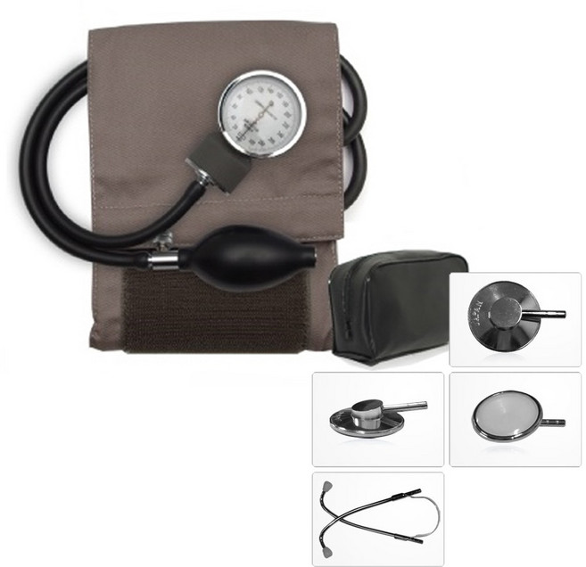 일본 산케이 수동 혈압계 + 산케이 단면 청진기 세트 (병원 실습 교재용), 텐소양면청진기_색상_상세페이지참조, 단품