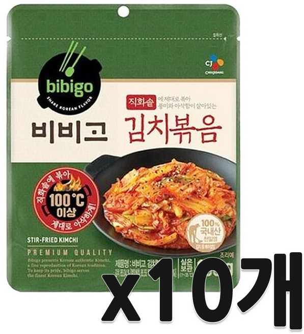 비비고 김치볶음 150g X 10개입 코스트코 캠핑 자취용, 1.5kg, 1개