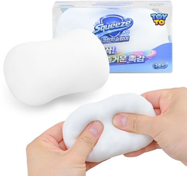 비누 크런치 슬랑이 스트레스볼 말랑이 슬라임 시퀴시 피젯토이, 1개, 98g