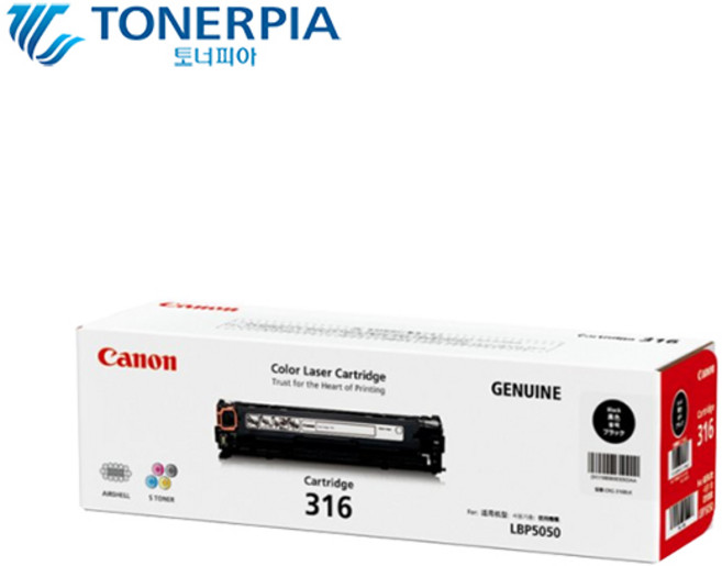 캐논 정품토너 CRG-316 LBP5050 LBP5050N, 01_검정(BLACK), 1개