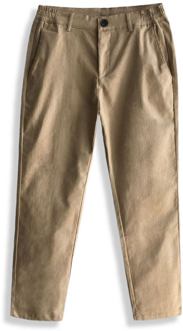 [일칠사] 남자 스판 일자 옆밴딩 면바지