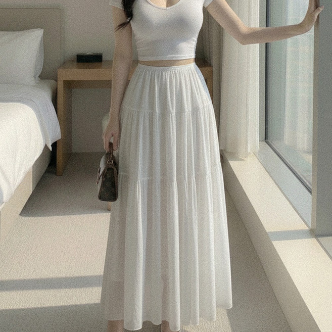 글램디브 루카엠 데일리 주름 스커트 AB1199