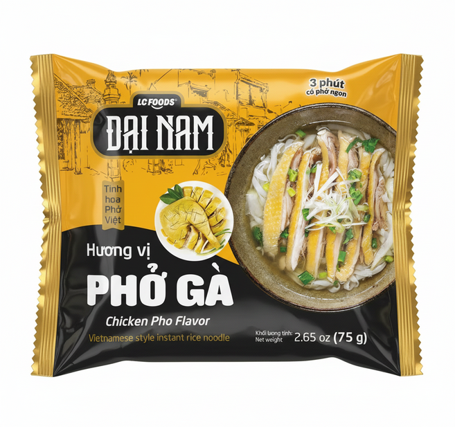 베트남 쌀국수 닭고기 쌀국수 정식수입 라면 LC FOODS, 10개, 75g