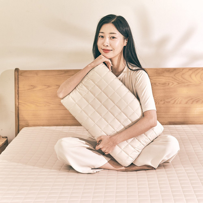 {독일에서온 수면과학] 경추베개 거북목 일자목 목디스크 숙면베개, 1개, 에어그래핀 베개 베이지