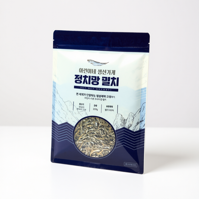 아린이네 생선가게 청정해역 고성 정치망 지리 멸치 200g 1개