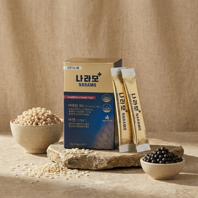 [본사직영] 나라모 - 비오틴 맥주효모 판토텐산 엄선된 국내산 곡물 100% 영양제, 70g, 9개