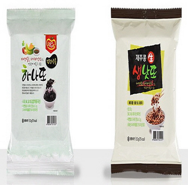 특허기술로 만든 국산콩 나또 / 제주콩생낫또 & 국산 검은콩나또 반반구성 / 생산자 직접판매, 53g, 60개