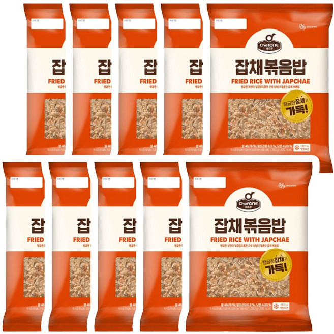 쉐프원 잡채볶음밥 300g x 10봉, 10개, 단품