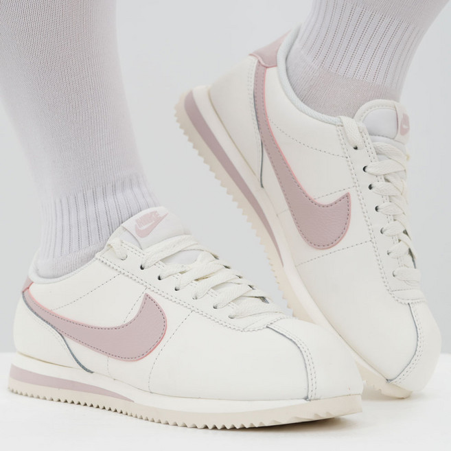 나이키 여성 레더 운동화 스니커즈 발편한 데일리 신발 Y2K 천연가죽 슈즈 패딩 카라 폼 중창 쿠셔닝화