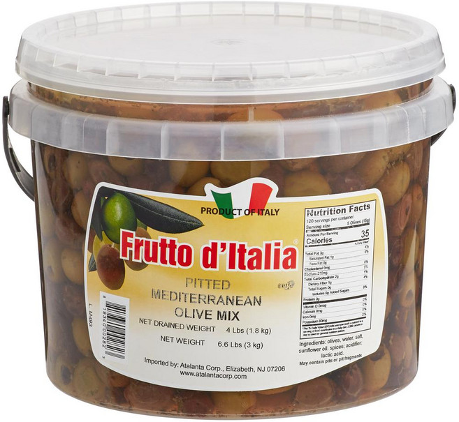 프루토 디탈리아 피티드 지중해식 올리브 Frutto ditalia Pitted Mediterranean Olive, 1개, 3kg