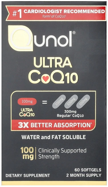 퀴놀 울트라 CoQ10 100mg 60 소프트젤, 60 개, 60정, 1개 - 쿠팡