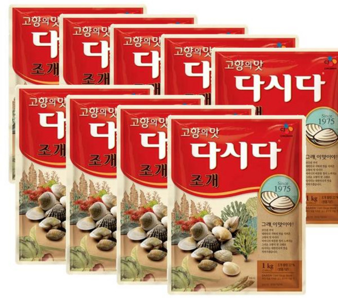 CJ 제일제당 조개다시다, 1kg, 9개