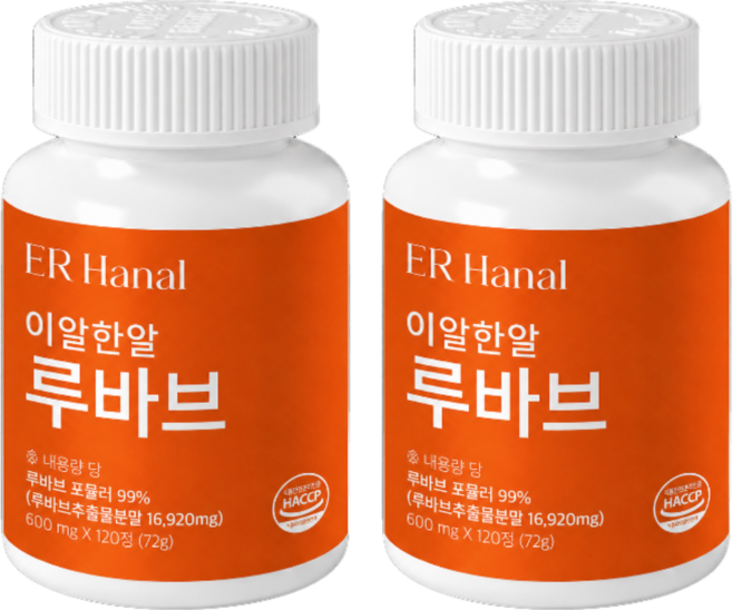 ER Hanal 이알한알 루바브, 2세트, 120정