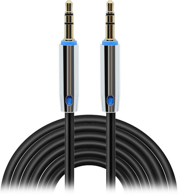 넥시 ST 3극 스테레오 3.5 숫 자동차 AUX 슬림 케이블 0.5m