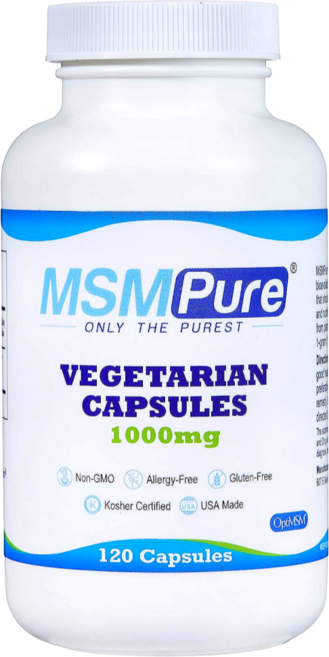 칼라헬스 MSMPURE 엠에스엠 퓨어 비건 캡슐 1000mg 식이유황 120 베지캡슐, 기본, 1개, 120정