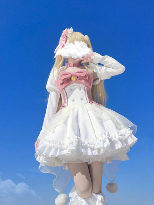 달콤한 귀여운 로리타 드레스 여성 마법 소녀 원피스