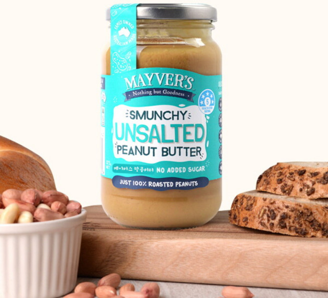 [메이버스] 땅콩버터 언솔티드 375gx 3병, 1세트, 1.125kg