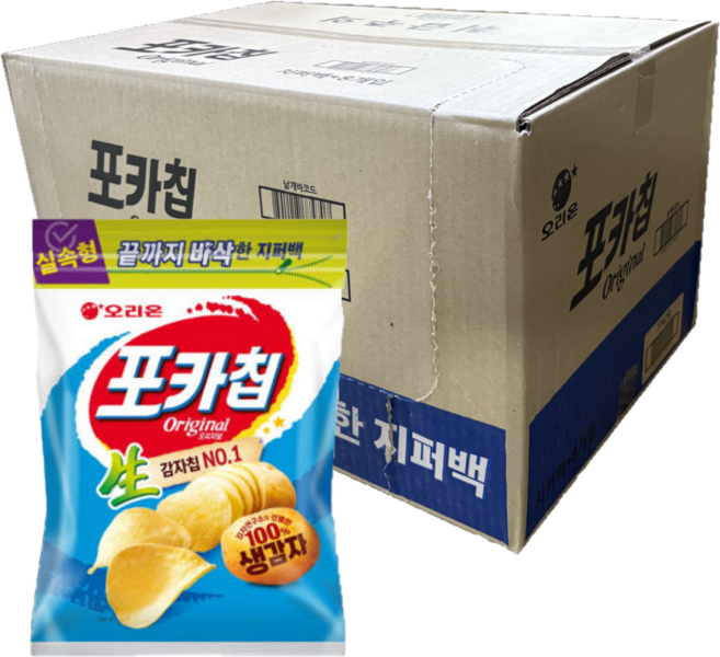 오리온 포카칩 오리지널 대용량 266gx8, 266g, 8개