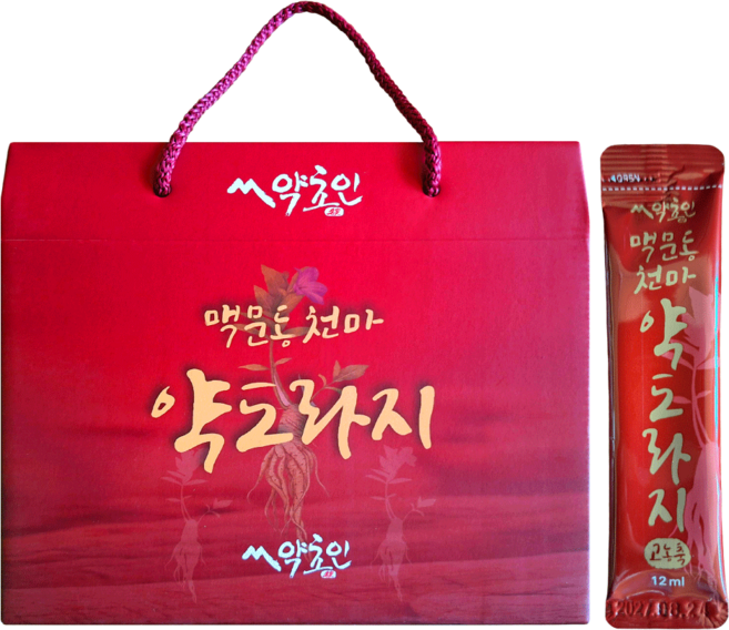 약초인 맥문동 천마 약도라지 스틱 30포 기관지 목건강 선물포장, 1박스, 12ml