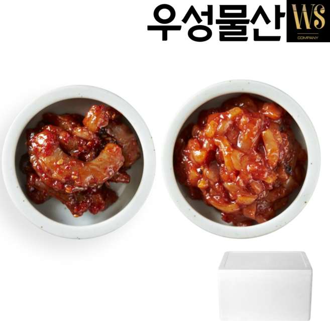 우성물산 낙지젓갈 1kg + 오징어젓갈 1kg 젓갈 할인판매, 2개