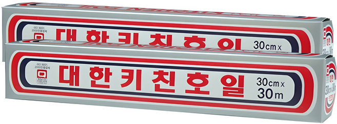 대한웰빙은박접시 키친호일 11μ, 30m, 2개