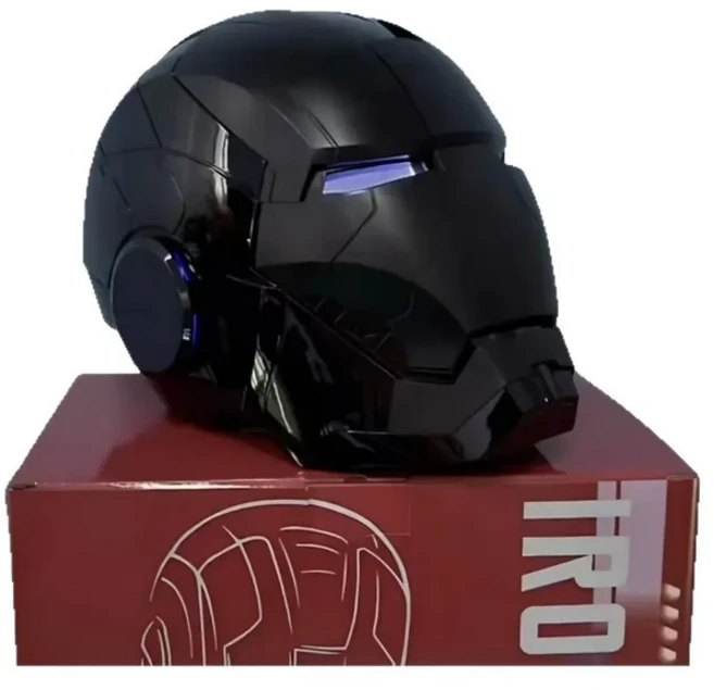 2025 아이언맨 헬멧 마크 에디션 - 블랙 골드 & 실버 모터라이즈드 음성 제어 전자 코스프레 선물 남성용, 11 all black