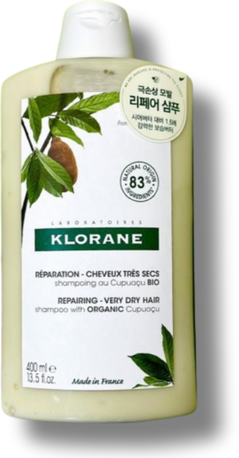 극손상모발&스타일링 쿠푸아수버터 리페어 샴푸 400ml, 1개